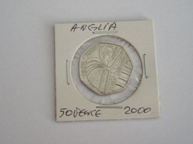 M3 C50 - Moneda foarte veche - Anglia - fifty pence omagiala - 2000