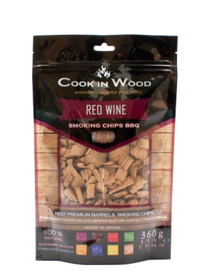 Aschii pentru afumare Mercaton, Lemn Stejar Infuzat, Aroma Red Wine, 350g foto