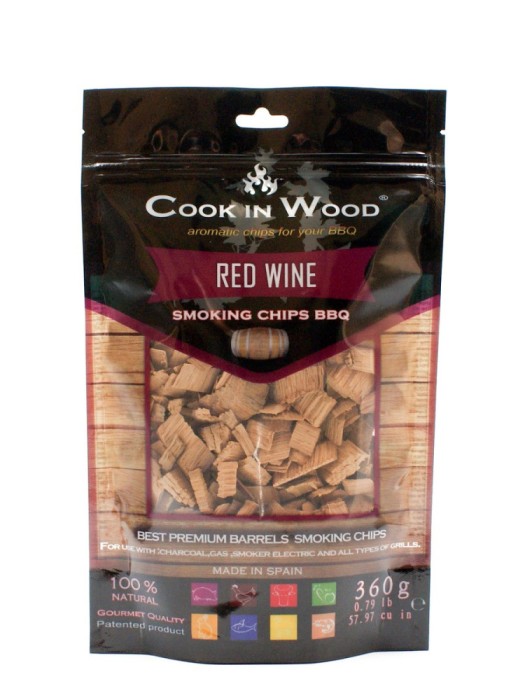 Aschii pentru afumare Mercaton, Lemn Stejar Infuzat, Aroma Red Wine, 350g