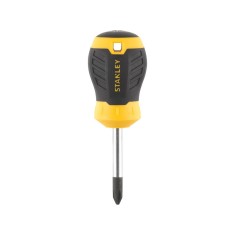 Stanley STHT16157-0, surubelnita Stubby scurta Cushion Grip cu varful cruce PH2 si lungimea tijei de 45mm, PH2x45 foto