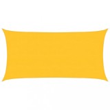 Panza parasolar, galben dreptunghiular 4x7 m, HDPE, 160 g/m&sup2;