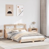Cumpara ieftin Cadru de pat fără saltea, 160x200 cm, lemn masiv pin