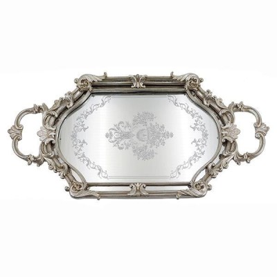 Tava din rasina cu oglinda Silver Luxury 50 cm foto