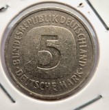 Germania 5 Mark 1985 J marci RFG moneda nichel km # 140.1