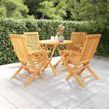 Cumpara ieftin Set mobilier de grădină, 5 piese, lemn masiv de tec