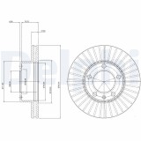 Disc frana DELPHI BG9692
