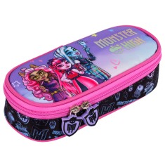 Penar neechipat Monster high, 1compartiment, 1 extensie, negru cu mov,23x11x6 cm