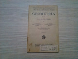 GEOMETRIA pentru Clasa III Secundara - D. Pompeiu, O. Onicescu -1935, 59 p., Alta editura, Clasa 12, Matematica