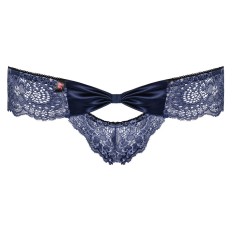 Chilotei din dantela fina cu motive florale Auroria panties, blue - L/XL