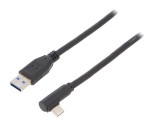 Cablu USB 3.0 A la C unghi 1,5m negru