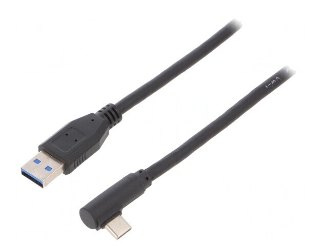 Cablu USB 3.0 A la C unghi 1,5m negru