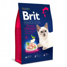 Hrana uscata pentru pisici Brit Premium By Nature Sterilized, Chicken, 8Kg