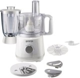 Robot de bucatarie Gorenje SB801W, vas 2.4L, blender 1.5L, 800W, 2 trepte de viteza, alb-gri