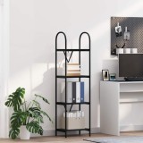 VidaXL Raft pentru cărți Stejar negru 40 x 30 x 146 cm Lemn compozit