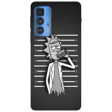 Husa compatibila cu Motorola Moto G100 model Rick mugshot, Silicon, TPU, Viceversa, Transparent, Carcasa