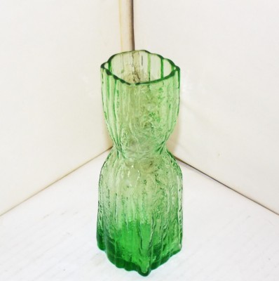 Vaza cristal lime suflata manual - Trunchi - design Chr. Sjogren, Lindshammar foto