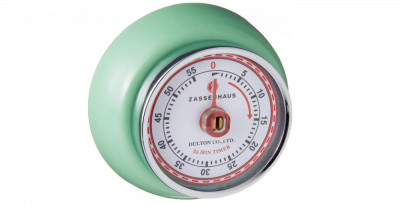 Cronometru de bucatarie retro Zassenhaus, otel inoxidabil, 7cm, M072365 - RESIGILAT foto