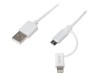 Cablu Apple Lightning USB A USB B Micro 1m, Logilink