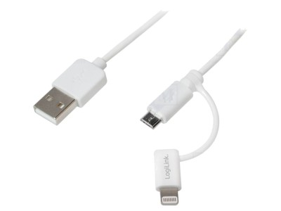 Cablu Apple Lightning USB A USB B Micro 1m foto