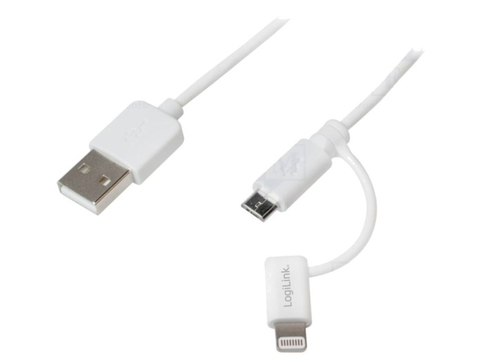 Cablu Apple Lightning USB A USB B Micro 1m