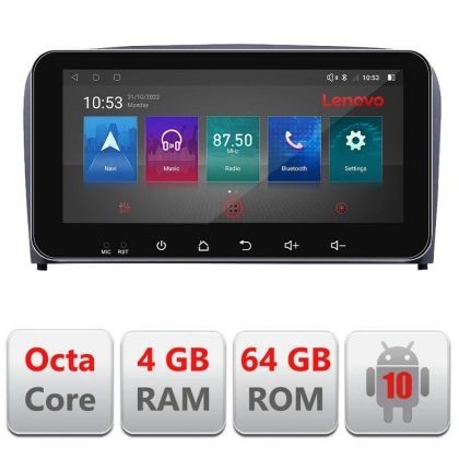 Navigatie Volvo S80 2004-2006 I-S80 4+64 ecran 10.33&quot; Android Waze USB Navigatie Internet Youtube Radio CarStore Technology