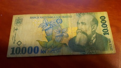 10.000lei N.Iorga 1998 foto