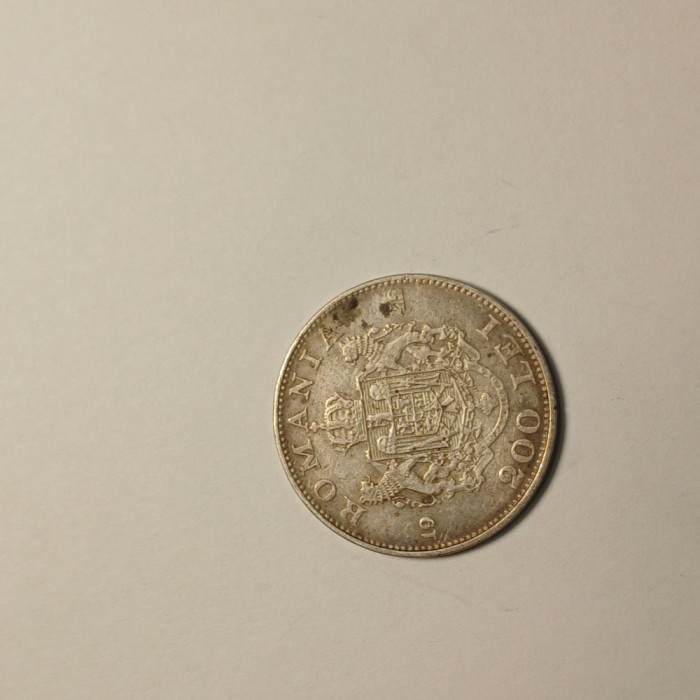 Di.144. Moneda 200 lei 1942 Argint, patina originala