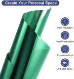 Cumpara ieftin Folie Autoadeziva Pentru Geam cu Protectie Solara UV si Efect de Oglinda, Verde, Calitate Premium, Dimensiune 200 x 60 cm CBD CORAL BEST DEALS 200 cm