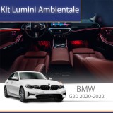 Lumini Ambientale BMW Seria 3 G20 2023-2025 dedicat set complet control telefon sau sistem original CarStore Technology