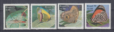 BRAZILIA 1979 FLUTURI SERIE MNH foto