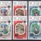 Nicaragua 1980 sport olimpiada MI 2080-84 a+b ( supr. rosu si argintiu) MNH