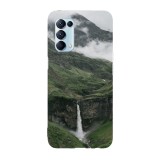 Husa compatibila cu Oppo Find X5 Lite model Green Waterfall, Silicon, TPU, Viceversa, Transparent, Carcasa