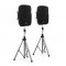 Malone 2.0 PA difuzoare active set 2 x 12 &amp;quot;monitor difuzoare ?i 2 x trepied