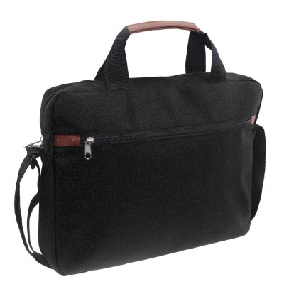 Geanta laptop Diakakis, Poliester, 16 inch, Negru foto