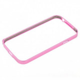 Husa Bumper Metalica Roz pentru Samsung Galaxy S5 G900, Protectie Margini, Bulk
