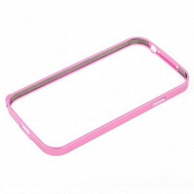 Husa Bumper Metalica Samsung Galaxy S5 (G900) Roz Bulk foto