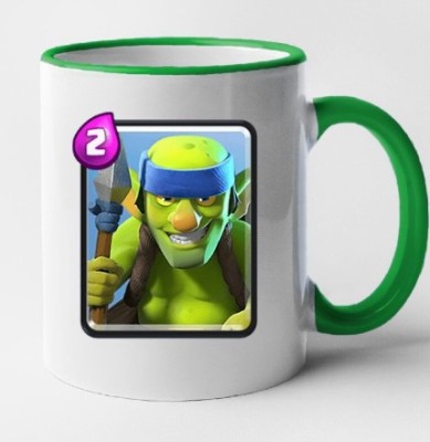 Cana maner verde personalizata Clash Royale - Spear Goblins, INOVATIX&amp;reg;. 330ml foto