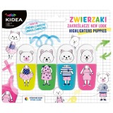 Set 4 evidentiatoare, Kidea, 4 culori, Multicolor, Animals ZZNLKA