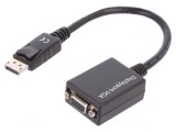 Convertor DisplayPort 1.2 150mm Negru 28AWG