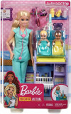 Cumpara ieftin Barbie Cariere Set cu Papusa Doctor Pediatru