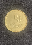 Moneda 5 franci 1987 Belgia
