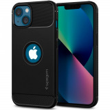 Husa Spigen Rugged Armor pentru Apple iPhone 13 Mini Negru Mat, Carcasa