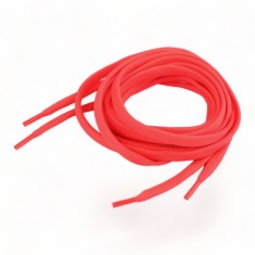 Sireturi plate din poliester pentru pantofi / hanorace Crisalida, 130 cm, Portocaliu neon