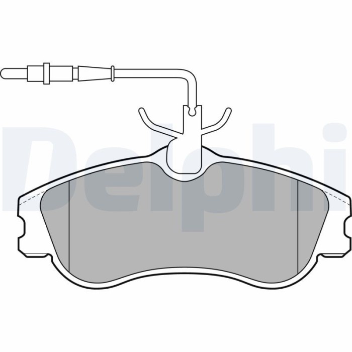 DELPHI LP1607 set placute frana,frana disc