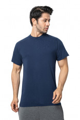 Tricou barbati bumbac Bleumarin M foto