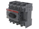 Separator-&icirc;ntrerupător Poli 4 pentru șină DIN 100A OT, ABB