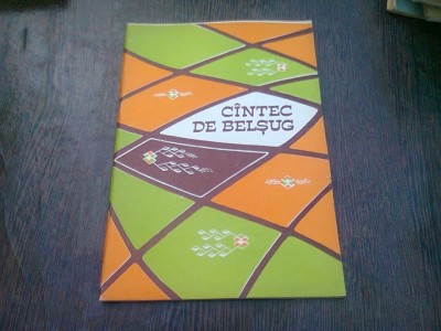 CANTEC DE BELSUG - PARTITURI foto
