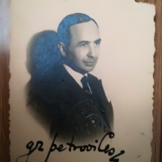 Foto actor teatru, opereta, film Grigore Petrovicescu semnata interbelica 8x6 cm