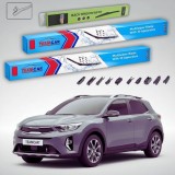 Cumpara ieftin Ștergătoare Kia Stonic YB SUV 2017-prezent | Set Față și Spate Flat Premium &ndash; TeamCar&reg;