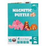 Puzzle Magnetic, Set 4 Imagini cu Fructe, Mașini, Animale, 10-14 Piese, CMCLASS